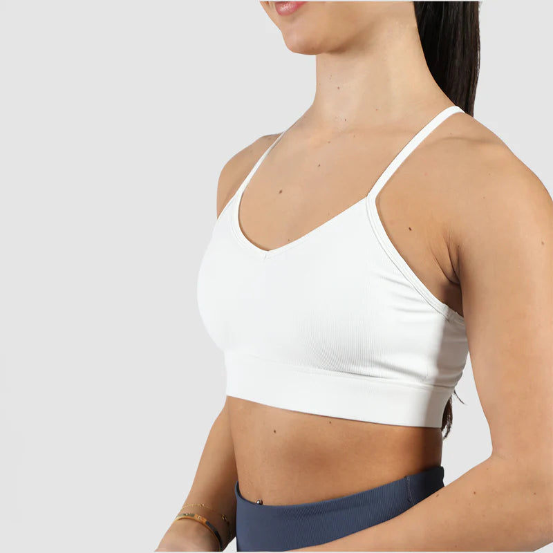 Women Elite Ribbed Open Back Bra