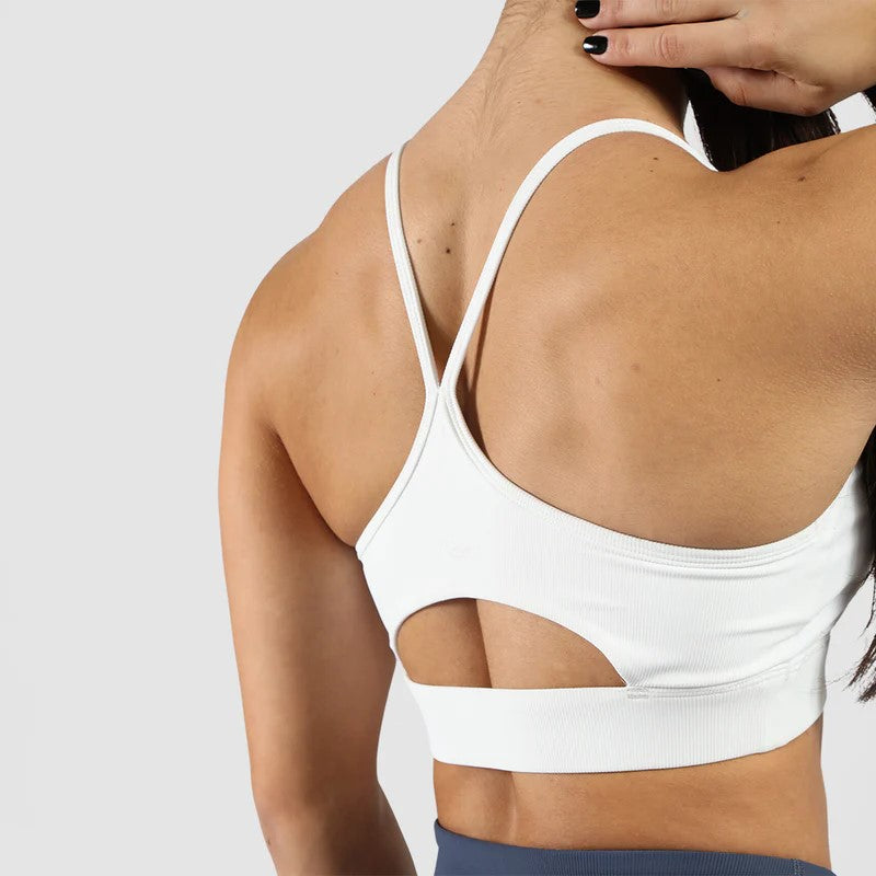 Women Elite Ribbed Open Back Bra
