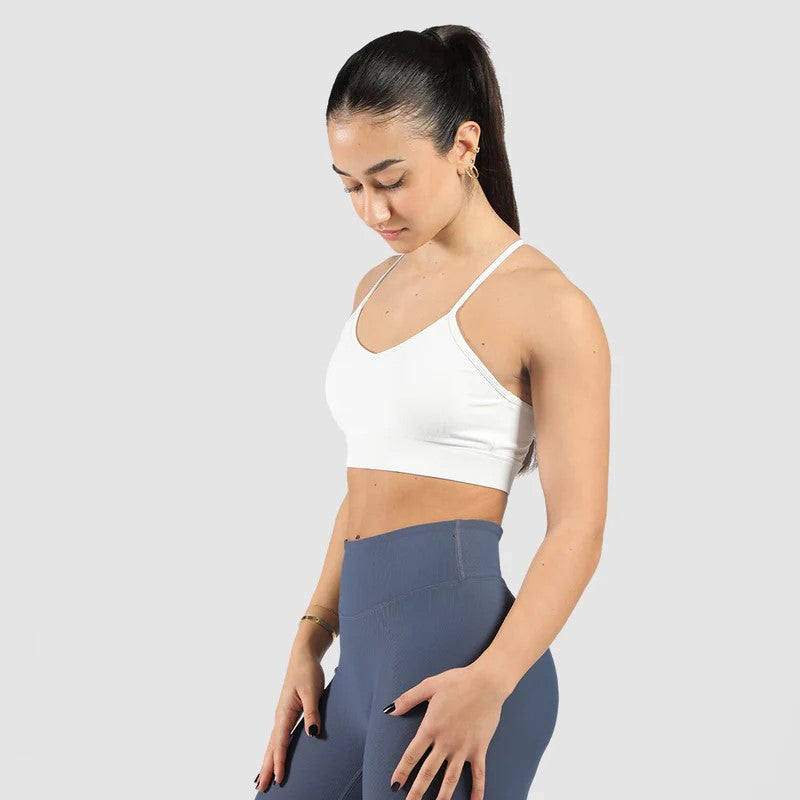 Women Elite Ribbed Open Back Bra